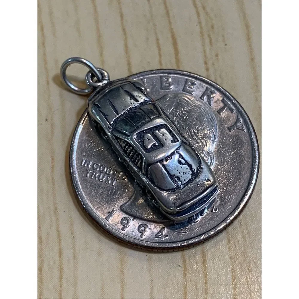 Race Car Sterling Silver Jewelry Charm #vehicle #speed #travel